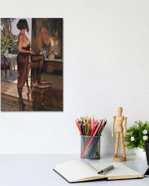 Stilettos by Maher Morcos - Wrapped Canvas Painting