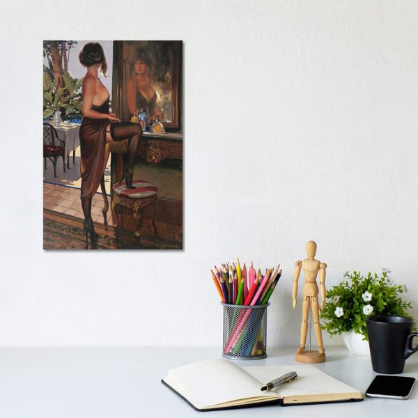 Stilettos by Maher Morcos - Wrapped Canvas Painting