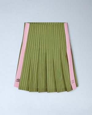 Stine Goya x Umbro Windbreaker Pleated Skirt - Woman Skirts Green L