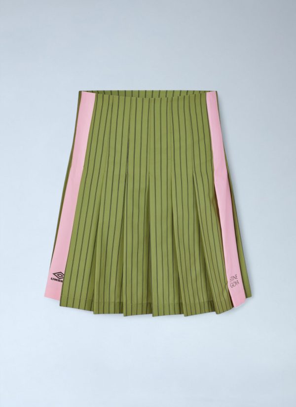 Stine Goya x Umbro Windbreaker Pleated Skirt - Woman Skirts Green L