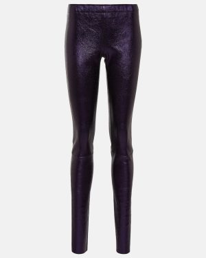 Stouls Carolyn metallic leather leggings
