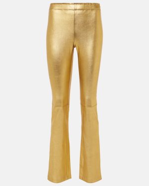 Stouls JP Long metallic leather slim pants