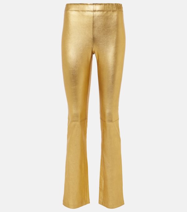 Stouls JP Long metallic leather slim pants