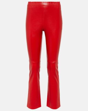Stouls Leather cropped pants