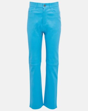 Stouls Terry high-rise straight leather pants