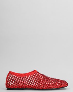 Strategia Ballet Flats In Red Leather