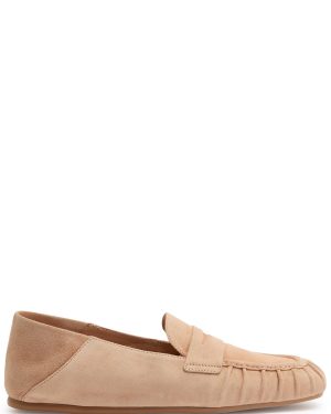 Stuart Weitzman Brooks Suede Loafers - Beige - 36 (IT36/ UK3)