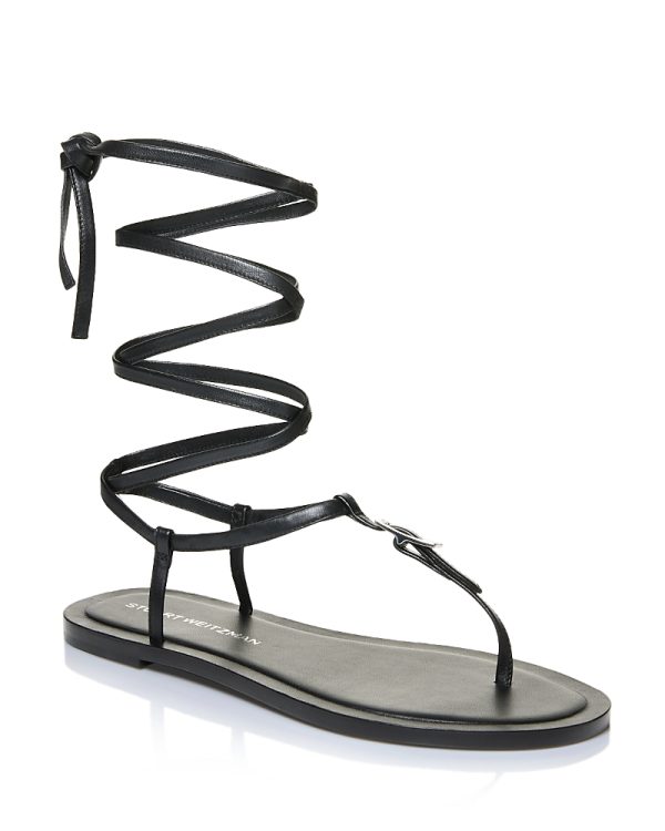 Stuart Weitzman Women's Georgie Lace Up Sandals