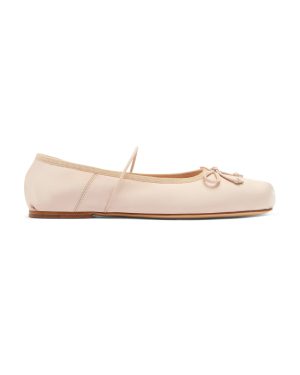 Studio Amelia - Mignon Satin Ballet Flats - Light Pink - IT 38 - Moda Operandi