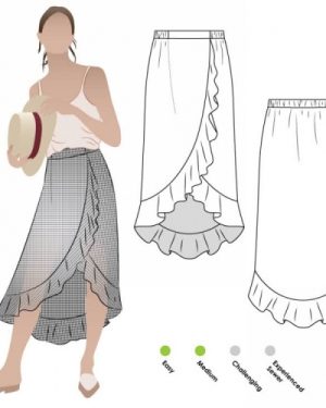 Style Arc Paper Sewing Pattern Ariel Wrap Skirt