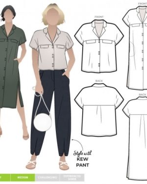 Style Arc Paper Sewing Pattern Monty Shirt & Dress