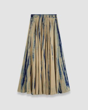 Sully Long Tie Dye Silk Maxi Skirt - Regular / 32