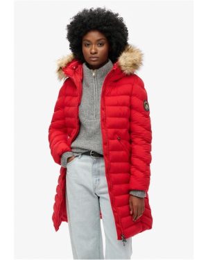 Superdry Fuji Puffer Jacket - Red