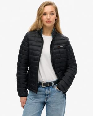 Superdry Women's Fuji Lite Padded Jacket Black - Size: 6