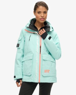 Superdry Women's Ski Ultimate Rescue Jacket Blue / Cali Blue - Size: 12
