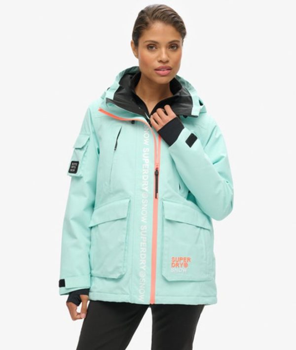 Superdry Women's Ski Ultimate Rescue Jacket Blue / Cali Blue - Size: 12