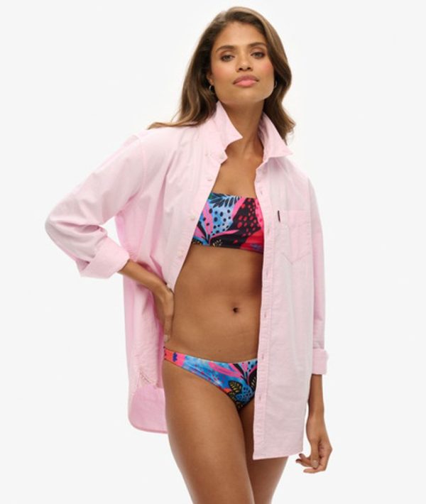 Superdry Women's Tropical Bandeau Bikini Top Multiple Colours / Blue Tropical - Size: 16