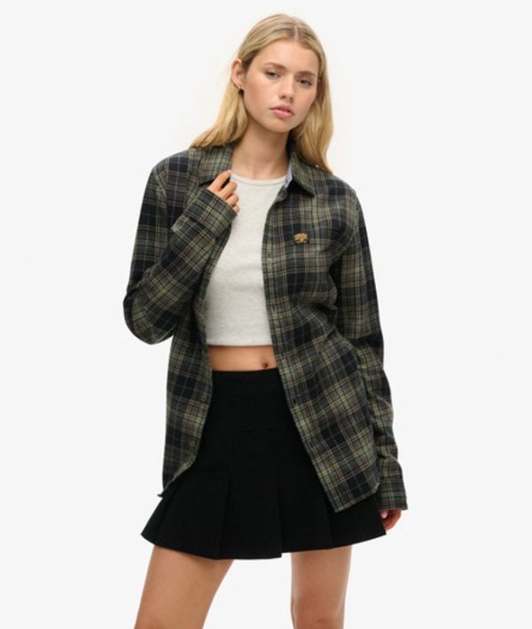 Superdry Women's Vintage Cord Pleated Mini Skirt Black / Bison Black - Size: 10