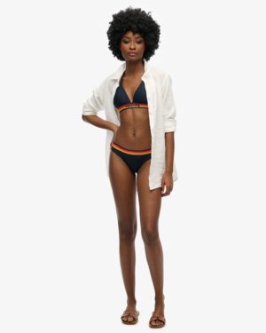 Superdry Women's Vintage Logo Bikini Briefs Navy - Size: 16