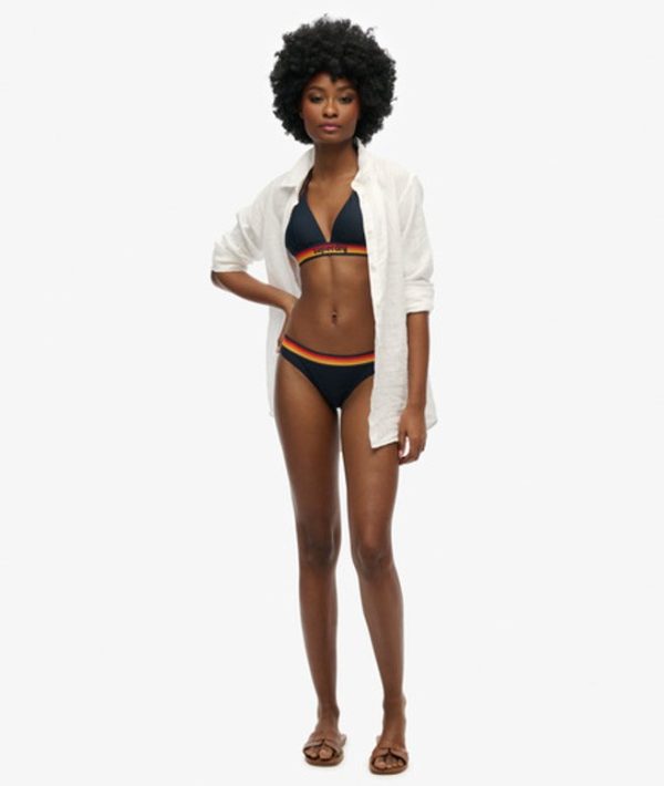Superdry Women's Vintage Logo Bikini Briefs Navy - Size: 16