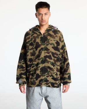 Sweater A BATHING APE Knit Sweat Shirt UNISEX Green M