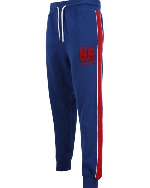 Sweatpants Limbus Pant Cuffed Joggers with Colour Block Side Panels In Sodalite Blue / S - Tokyo Laundry