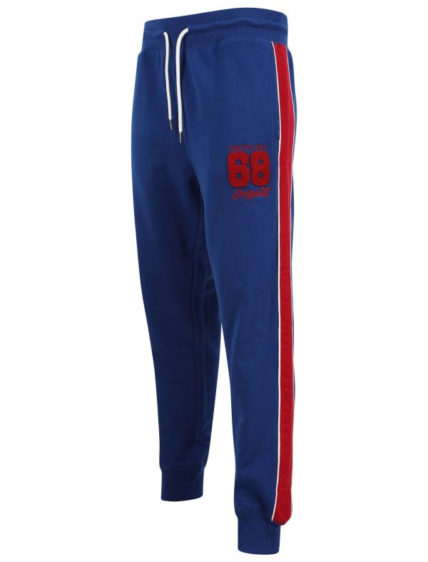 Sweatpants Limbus Pant Cuffed Joggers with Colour Block Side Panels In Sodalite Blue / S - Tokyo Laundry