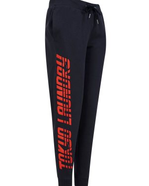 Sweatpants Sporty Brushback Fleece Cuffed Joggers in Sky Captain Navy / 12 - Tokyo Laundry