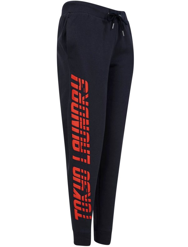 Sweatpants Sporty Brushback Fleece Cuffed Joggers in Sky Captain Navy / 12 - Tokyo Laundry