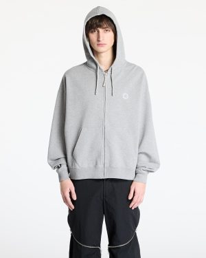 Sweatshirt Alyx Studio Essentials Boxy Zip-Up Hoodie UNISEX Light Heather Grey L