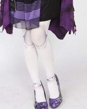 Sweet Lolita Tights Printed White Velvet Lolita Pantyhose