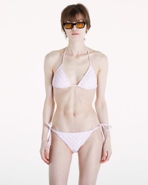 Swimsuits Daily Paper Reya Monogram Bikini Top Ice Pink S