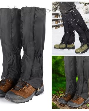 TEMU 1 Pairs Waterproof Gaiters Walking Boot Gaters Camping Hiking Trekking Protector