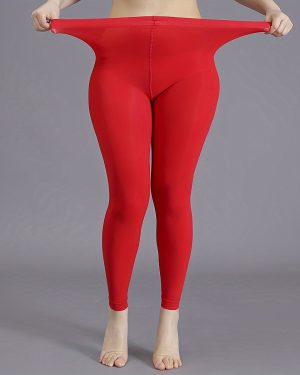 TEMU 1pc Elegant High-waist 100d Opaque Tights, Plus Size Black Footless Pantyhose For Women - Sleek Nylon/spandex , Machine Washable, Leggings Plus
