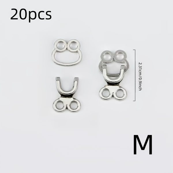 TEMU 20pcs Metal Invisible Buttons, Coat And Fur Hidden Buttons, Windbreaker Invisible Hooks, Collar Hook Buttons, Sewing Supplies