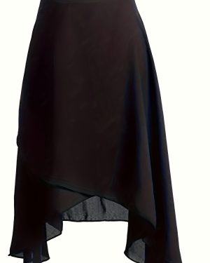 TEMU Daydance Women's Elegant Ballet Tutu Skirt - Long Wrap Chiffon, Lace- For Dancers &
