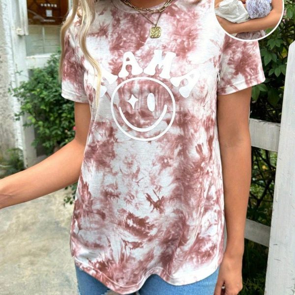 TEMU Maternity Casual Top T-sleeve Comfortable Autumn Dress Shirt Workwear Maternity Clothes Spring/summer Short Sleeve Under-shirt