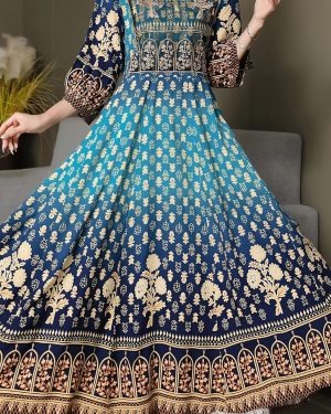 TEMU Middle Eastern Bohemian Style Embroidered Maxi Dress Ethnic Vintage Long Skirt Casual Vacation Beach Dress