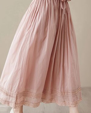TEMU Plus Size Women's Half Skirt Spring/summer New Elastic Waist Double Layer Long Slim Fit Midi Dress