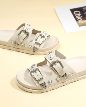 TEMU Women's Fashion Strap Chunky Sole Sandals Ladies Open Toe Breathable Non Slip Casual Shoes Women' Slip On Summer Sandals, Lightweight Materials,