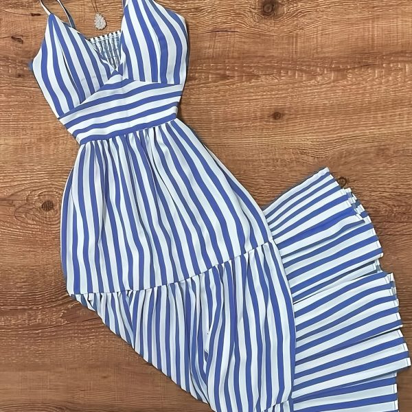 TEMU Women's Slim Fit Strapless Maxi Dress - Elegant Party & Casual Dress In, Non-stretchy Fabric, For Beach, Formal Events, Everyday Outfits -
