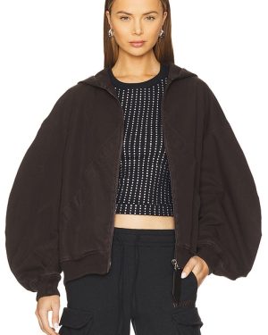 THE ATTICO Bomber Jacket in Brown. Size 38, 40, 42, 44.