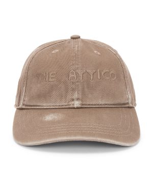 THE ATTICO Cap in Brown - Brown. Size L/XL (also in ).
