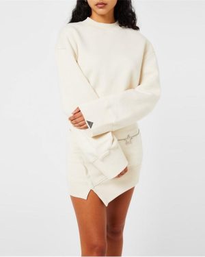 THE ATTICO Ivory Mini Dress - Cream