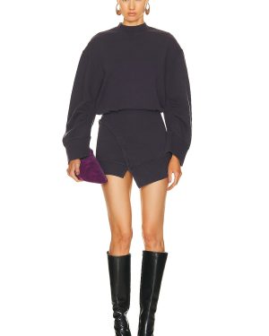THE ATTICO Ivory Mini Dress in Blue & Violet Fade - Navy. Size 42 (also in ).