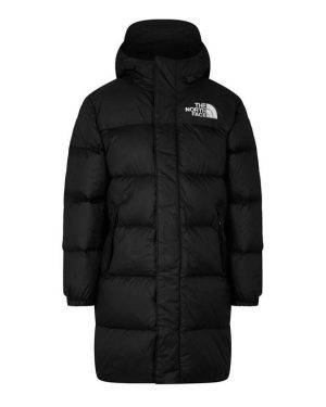 THE NORTH FACE Nuptse Long Parka Padded Shell Down Coat Juniors - Black