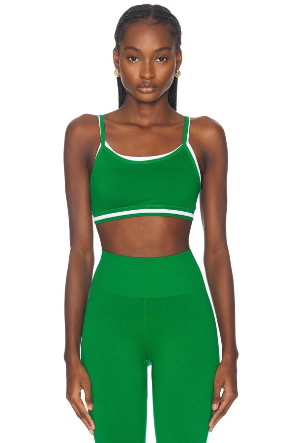 THE UPSIDE Form Seamless Kelsey Sports Bra in Green - Green. Size XS (also in ).