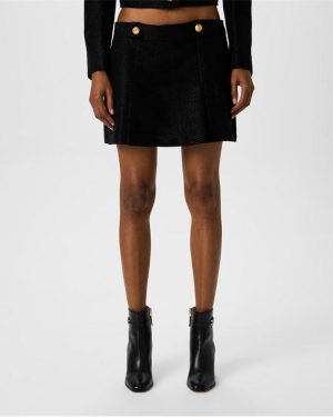TOM FORD Tweed Mini Skirt - Black