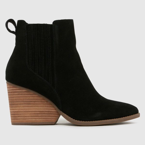 TOMS Noa Wedge Boots in Black
