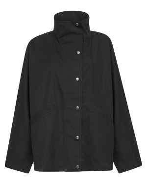 TOTEME | Black parachute canvas windbreaker jacket | Women | 32